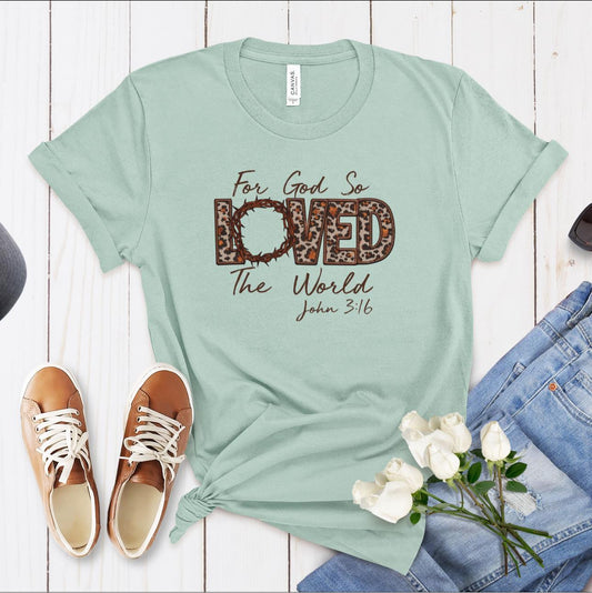 John 3:16 - Short Sleeve Tshirt